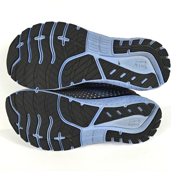 Brooks Glycerin 18 Womens 10.5 1203171B050 Gray Blue Black Running Shoes Cushion - Picture 13 of 16